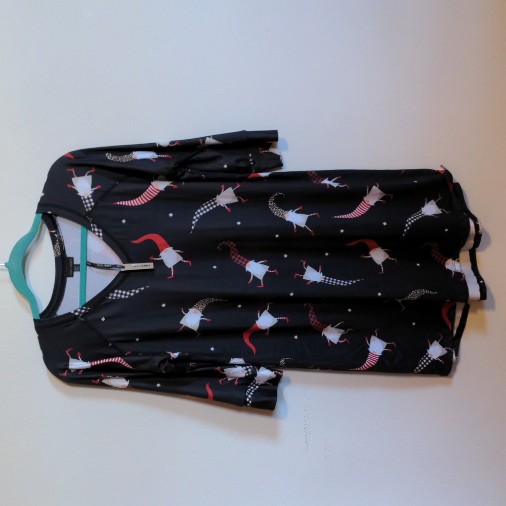NWT Coco+Carmen Gnome nightgown/nightshirt Sz M